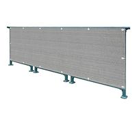 HLLING Balcony Privacy Screen Bath Balcony Screen Height 1.m/1.2m, HDPE Windproof Sunshade For Balcony Gazebo Garden Privacy Protector (Color : Gray, Size : 1.2x3.6m)