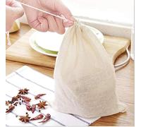 HLLMX 20 PCSReusable Tea Bag Spice Bags Muslin Bags Unbleached for Herbs Tea Coffee Cooking Brewing Straining Cheesecloth Bone Broth Brew Bags Soup Gravy Broth Stew Bags