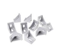 HLLR Furniture Feet 10pcs 3030 Fasten Fitting Angle 30x30 L Connector Aluminum Corner Bracket Joint Brace