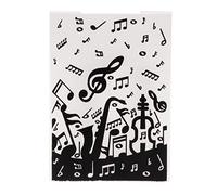 HLLR Music Note Plastic Embossing Folder Template for Card Making Scrapbooking DIY Crafts