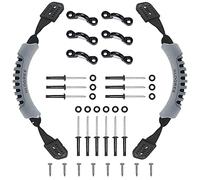 HLOGREE Kayak Handles 2 Pack,Kayak Carry Handle with Rivets,Kayak Replacement Handles,Kayak Handles for Emotion/Pelican/Hobie/Lifetime/sit on top/Ocean/Wilderness Accessories,Kayak Parts - Grey