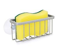 HLOOL Sponge Holder for Kitchen Sink, Mat Silver Metal, Kitchen Storage & Organization Product Accessories, Dish Sponge Holder