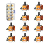 HLRAO 10PCS Hall-Effect Joysticks Replacement for DualSense PS5 Controller, 3D Analog Sensor Wheel Thumb Sticks Rocker Module Replacement for PlayStation 5 Controller