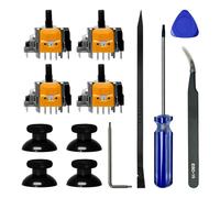 HLRAO 4pcs Hall-Effect Joysticks Replacement for Xbox Series X/S Controller,3D Analog Sensor Module for Xbox One S/X Joystick Thumb Stick Controller Accessories Parts with Repair Tools