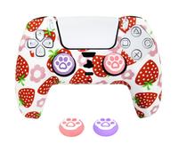 HLRAO Controller Skin Pink, Anti-Slip Grip Silicone Cover Protector Case Compatible for P4 Controller
