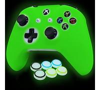 HLRAO Controller Skins Silicone Grip Glow in The Dark Protective Case for Xbox One Controller(Not Fit Xbox Series Controller) + 6 Grips Accessories Glow in The Dark.