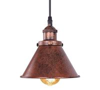 HLRTBCN American Wrought Iron Chandelier, Retro Industrial Chandelier Rust Color Dining Table Chandelier Ceiling Lamp Bedroom Bedside Lighting Cafe Restaurant Decoration Lamp sfh Aqiong
