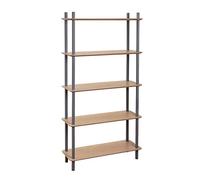 HLRTBCN Bookcase Industrial Bookshelf Simple Combination Bookcases and Book Shelves Floor-standing Display Shelving Unit for Living Room Bedroom and Home Office Bookshelf (Size : 5-Tier) Aqiong