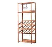 HLRTBCN Cabinet Wine Holder Wine Display Rack Red Wine Rack Floor Standing Against Wall Wine Cabinet Wine Storage Shelves With Table Top Wine Bottle Display Shelf (Color : C) Safehappy Aqiong