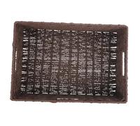 HLRTBCN Elegant Wicker Storage Basket Decorative Desktop Bin Small Hanging Storage Box Aqiong