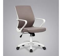 HLRTBCN Ergonomic Office Chair Ergonomic Mid-Back Swivel Desk Chair, Adjustable Fabric Mesh Office Chair Computer Task Chair With Comfort Breathable Lumbar Support (Color : B) Aqiong