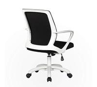 HLRTBCN Ergonomic Office Chair Ergonomic Mid-Back Swivel Desk Chair, Adjustable Fabric Mesh Office Chair Computer Task Chair With Comfort Breathable Lumbar Support (Color : D) Aqiong
