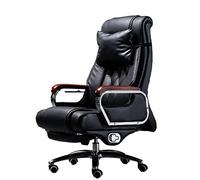 HLRTBCN Ergonomic Office Chair Real Leather Big And Tall Executive Office Chair Wide Spring Seat Heavy Duty Casters 360 Swivel Reclinable Home Office Desk Chair For Heavy People Aqiong