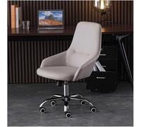 HLRTBCN Ergonomic Office Chair Work Computer Swivel With Wheels Leather Padded Desk Sturdy Base Adjustable Executive Comfort Aqiong