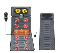 HLRTBCN Full Body Massage Mat with Heat 20 Neck Shiatsu Kneading Massage Heads, Multifunctional Electric Heated Massage Chair Back Pad for Back Lumbar Leg Pain Relief Heating Pad Aqiong