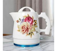 HLRTBCN Kitchen 1.8L Electric Ceramic Cordless Kettle Teapotretro Jug, Water Fast for Tea, Coffee, Soup,Oatmealremovable Base,Boil Dry Protectionwhite 1000W/B Aqiong