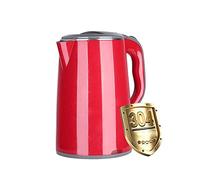 HLRTBCN Kitchen Electric Kettles,Rapid Boil Electric Kettle,1.8L Stainless Steel Electric Kettle,with Boil Dry Protection,Automatic Shut Off,Quiet Boil,1500W/Red Aqiong