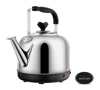 HLRTBCN Kitchen Kettles, Brushed Stainless Steel Kettles for Boiling Water, Tea Kettle, Water Boiler & Heater, Whistle Kettle, Double Gear, Fast Boil, Autooff & Boildry Protection,/Silver/4L Aqiong