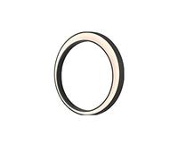 HLRTBCN lamp Light Outdoor Waterproof IP65 Stainless Steel Round Moon Lamp 19W Creative External Wall Sconce for Gardens, Patios, Outside Walls, Warm White,40cm (Size : 40cm) Aqiong