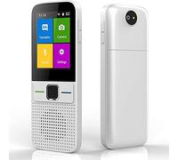 HLRTBCN Language Translator Device, Portable Voice Translator Device, rt All 137 Languages Two Way WiFi/Hotspot/Offline 2.4Inch Touch Sn Camera Translation,Black Aqiong