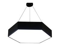 HLRTBCN LED Chandelier Simple Ceiling Lamp Hexagon Pendant Light Black Frame White Light Light Fixtures Suitable for Shops, Living Rooms, Dining Rooms Pendant Lighting Aqiong