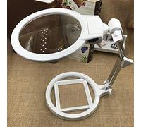 HLRTBCN Magnifiers 2.5X Desktop Magnifier Embroidery Reading Stand Magnifying Glasses with Lighting LED Loupe Aqiong