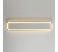 HLRTBCN Minimalist LED Wall Light Rectangular Wall Sconce Lighting, Contemporary Strip Linear Wall/Ceiling Lamp, Home Decoration 31.5" Wall Wash Light for Living Room Bedroom (Black 6000k) Aqiong