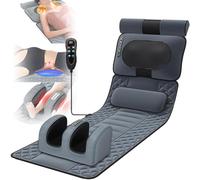 HLRTBCN Multi-Functional Massage Mattress,Full Body Massage Mat with Heat,Full Body Massager for Neck and Back,Lumbar Calf Muscle Relaxation,Foldable Storage Heating Pad Aqiong