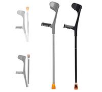 HLRTBCN Multifunction Forearm Crutches,Crutches for Adults Height Adjustable,Foldable and Retractable,with Rubber Handles,for Children, Men, Women decorate Aqiong