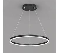 HLRTBCN Nordic Single Circle Ring Hanging Light Fixture, Suspended Adjustable LED Pendant Lights for Living Room Bedroom Hanging Lamps Aqiong