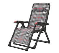 HLRTBCN Portable Folding Deck Chair,Balcony Lounge Chair Garden Sun Lounger,With Removable Headrest And Thick Tube Rack,Adjustable Backrest Leisure Armchair (A) (B) Aqiong