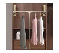 HLRTBCN Pull Out Pants Hangers Trousers Rack Stainless Steel Wardrobe Rail Tube Extendable Closet Rod Down Adjustable Width Lift Large Retractable Soft Loa Aqiong