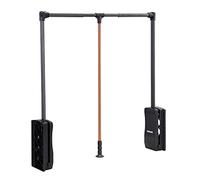 HLRTBCN Pull Out Pants Hangers Trousers Rack Stainless Steel Wardrobe Rail Tube Extendable Closet Rod Adjustable Width Hanging Telescopic With Damping Slides Space saving Load Aqiong
