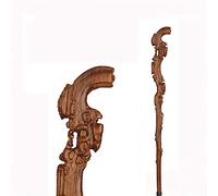 HLRTBCN Solid Wood Crutch Mahogany Elderly Crutch Root Carved Wooden Cane Suitable for The Elderly and Disabled WoodenCanes for Men and Women decorate Aqiong