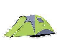 HLRTBCN Tents,Waterproof Outdoor Tent,Pop-Up Camping Tourist Tents,Double Layer 4 Person One Hall One Bedroom,3 Seasons Hiking Camping Family Tent (Green), Aqiong