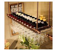 HLRTBCN Wine Rack Wine Holder Wine Racks Free Standing Folding Wooden Red Wine Holder Racks Bottles Wine Stand Display Shelf for Kitchen Bar J1031, Bronze, 60 * 30cm needed Aqiong