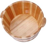 HLRTBCN Wooden Foot Spa Bath Tub Basin, for Pedicure and Massage - Durable Foot Bath Bucket for Relaxing and Soothing Soaks - Perfect for Home or Salon Use Friendship Years Aqiong