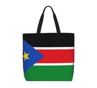 HLSBSSL Convenience bags are suitable for shopping trips and short trips | Flag Of South Sudan Printed Shoulder Bag, Lightweight And Convenient For Shopping, Strolling, And Short Trips