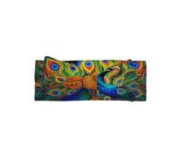 HLSBSSL The majestic peacock Printed bow headbands are perfect for everyday wear, photoshoots, and parties
