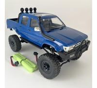 HLSFWDRIVE WPL C64-1 RC Rock Crawler 4x4 RC Crawler 1/16 Scale Remote Control Truck Off Road RTR with Proportional Throttle Steering 260 Motor Upgraded Chassis Hobby Toy for Adult Age 16+