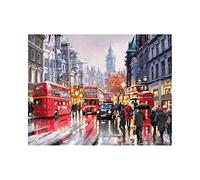Hlsgmv DIY 5D Diamond Painting Kits London Romantic Bus Crystal Rhinestone Diamond Embroidery Paintings Pictures Arts Craft for Home Decoration 11.8 * 15.8 Inch/30X40 cm