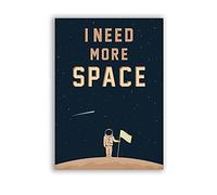 HLSHOE Space Poster Wall Art Canvas Prints I Need More Space Science Art Space Planets Print Cosmos Poster Decor (Color : B, Size : 40X60cm Unframed)