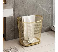 Hltdzer Narrow Laundry Hamper Gold Basket Gold Hamper Large-size Metal Mesh Hamper Wire Laundry Basket Hampers Clothes Basket Dirty Clothes Storage Laundrys Hampers for Laundrys Room