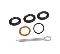 HLTesy 09168-10022 09168-12017 Oil & Gear Drain Gasket With Propeller Nut Cotter Pin Repair KitFor Outboard Seal Kit