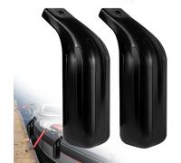 HLTIT Boat Fender Bumpers for Docking, Low Freeboard Boat Fenders,Protect Docks & Ships from Damage Caused collisions, 2 Pack（Black）