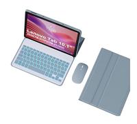 HLTOOP Keyboard Case for Lenovo Tab 10.1" 2025 (TB-311FU/TB-311XU), Detachable Backlit Wireless Keyboard with Protective Cover, Tablet Mouse,Blue