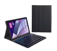 HLTOOP Keyboard Case for Lenovo Tab M9 2023 Release 9.0" (TB-310FU/TB-310XU), 7 Color Backlit, Magnetically Detachable Wireless Bluetooth Keyboard,Black