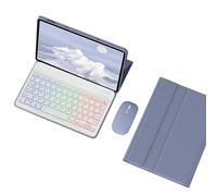 HLTOOP Keyboard Case for Lenovo Tab P11 (2Nd Gen)/ Pad Plus 2023 (11,5 Inch), 7 Color Backlit Keyboard with Mouse, Soft TPU Back Cover,Purple