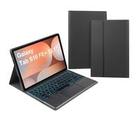 HLTOOP Keyboard Case for Samsung Galaxy Tab S10 FE Plus 13.1 Inch 2025-7 Color Backlight Detachable Keyboard with Touchpad-Tab S10 FE+ 13.1 Keyboard Case,Black