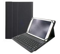 HLTOOP Universal Tablet Keyboard Case for 9.7",10.1",10.2",10.5",10.9",11" Tablets, Detachable Keyboard Magnetic Case with Pen Holder,Black
